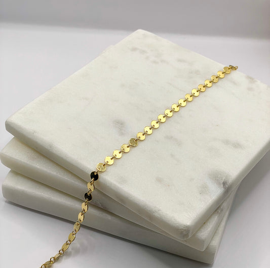 Gold Filled - Disk Chain